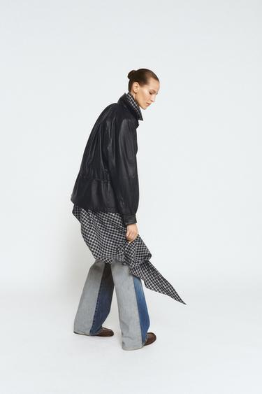 100% LEATHER JACKET ZW COLLECTION LIMITED EDITION - Black by Zara - Image 3