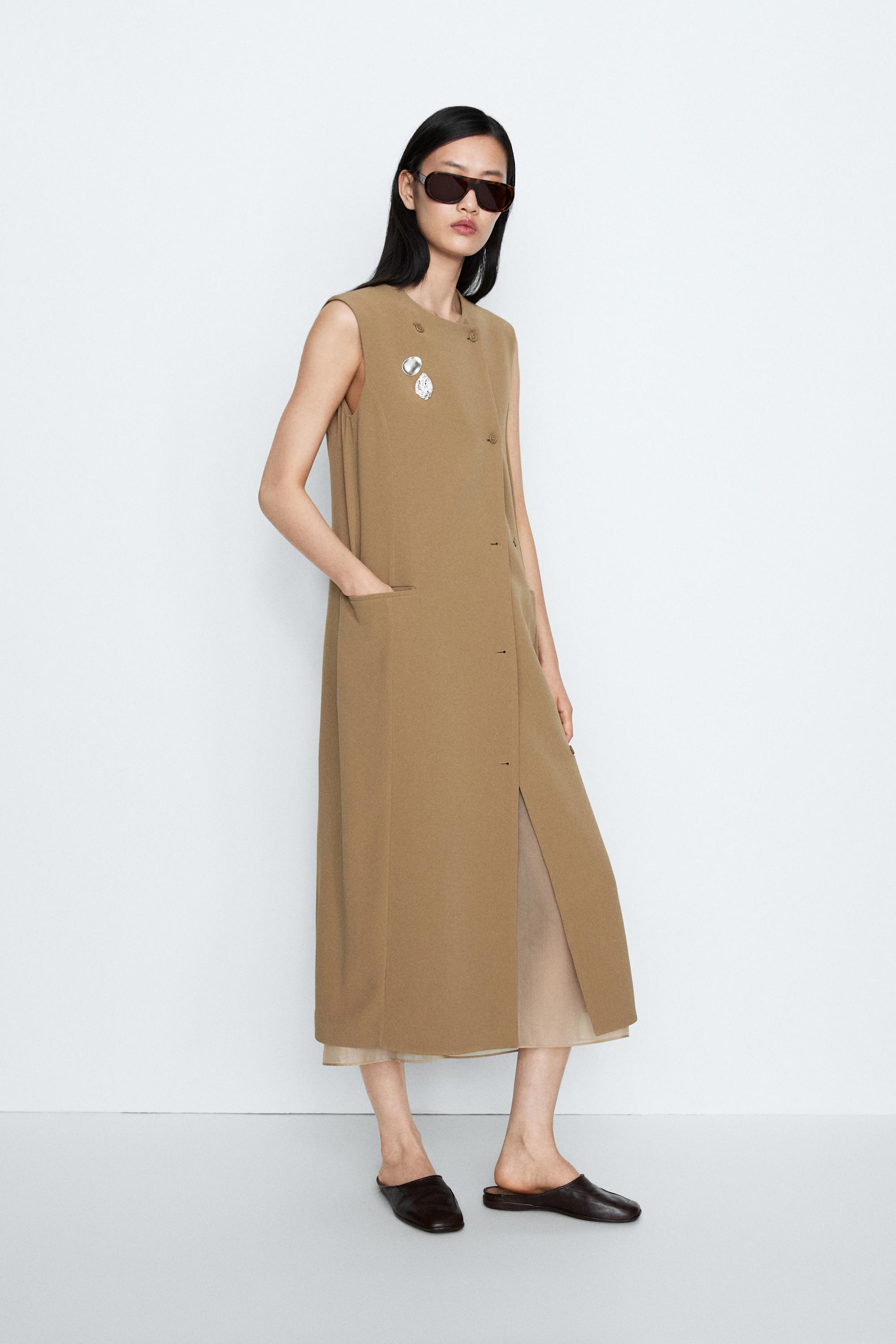 Wrap midi dress with pocket detail - STUDIO