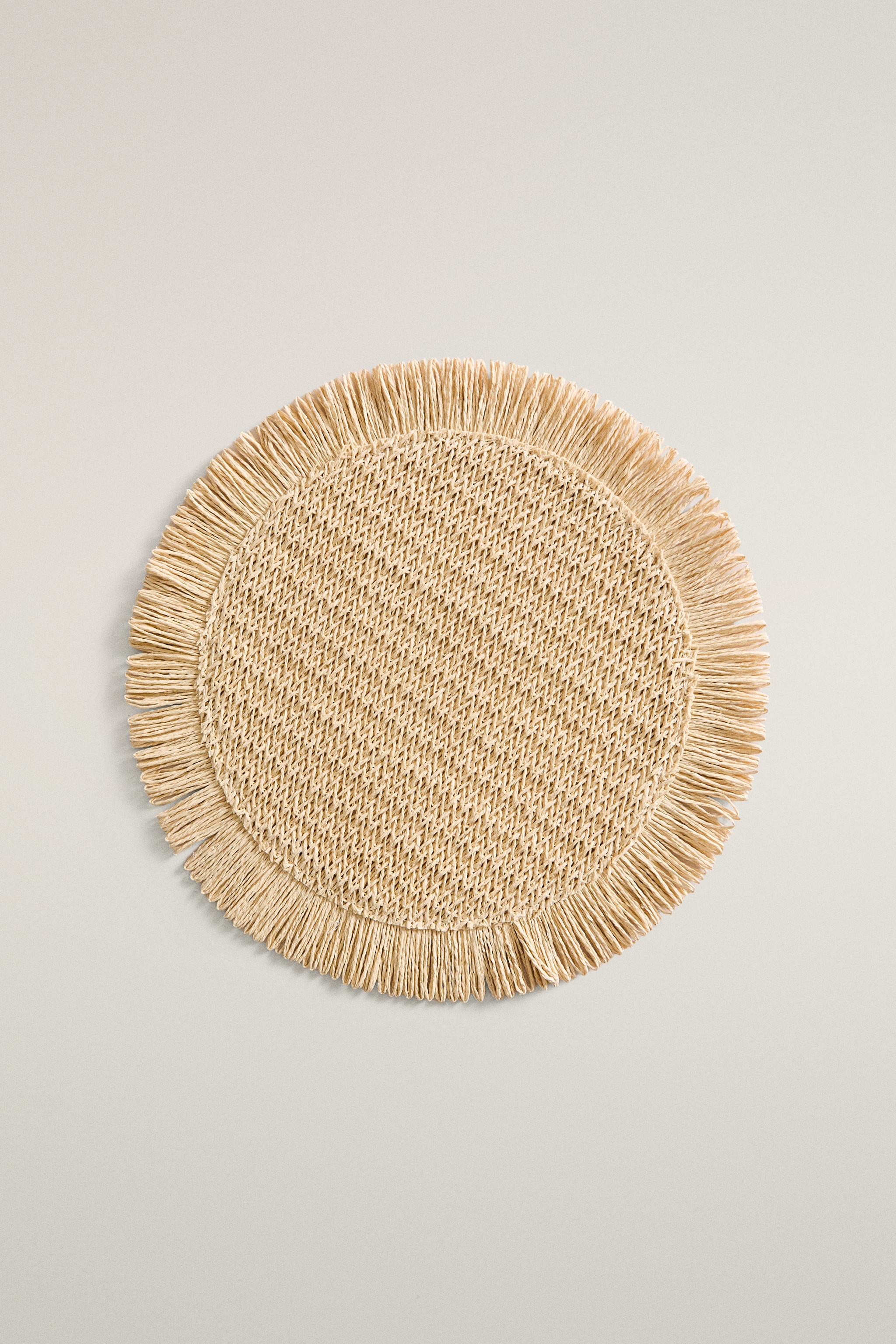SET DE TABLE PAPIER FRANGES (LOT DE 2)