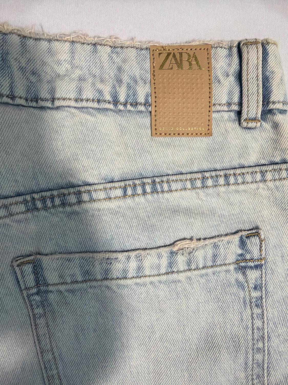FOLDED HEM, DISTRESSED JEANS, WIDE LEG - Image 4