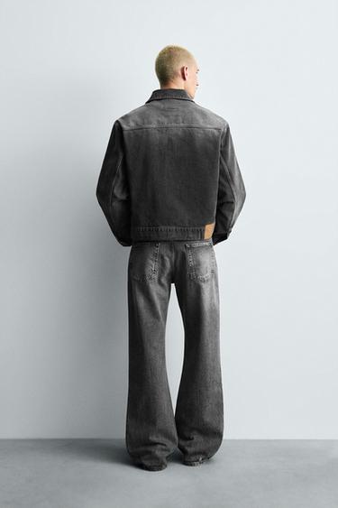 JEAN WIDE FLARE FIT - Gris de Zara - Image 2