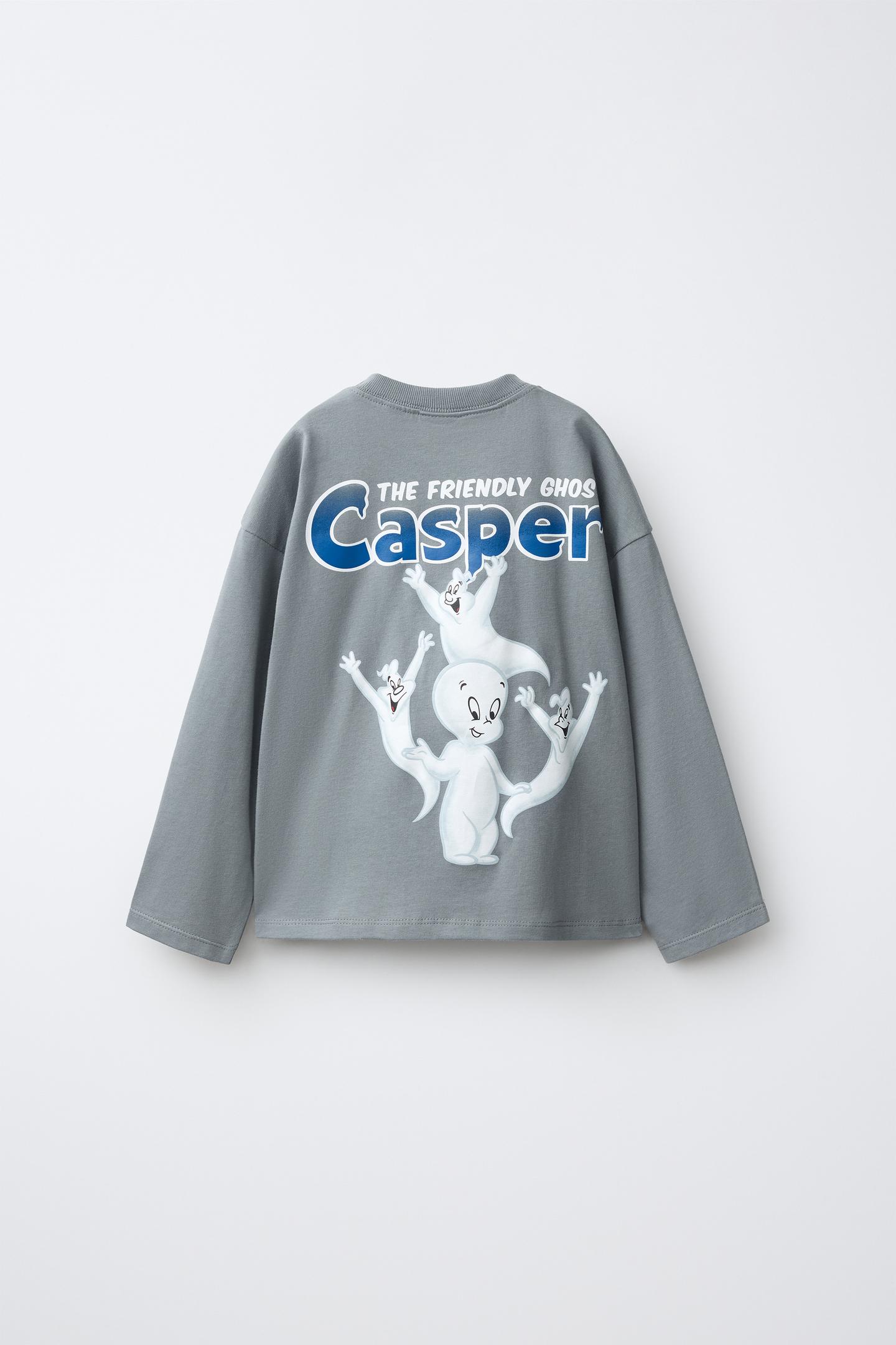 Детская футболка Zara Casper © Classic Media, LLC. All Rights Reserved Print, цвет: Жемчужный серый — фото 2