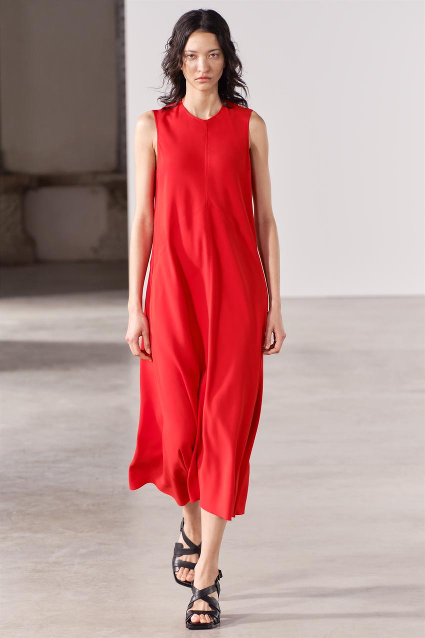 POCKET MIDI DRESS ZW COLLECTION - Red