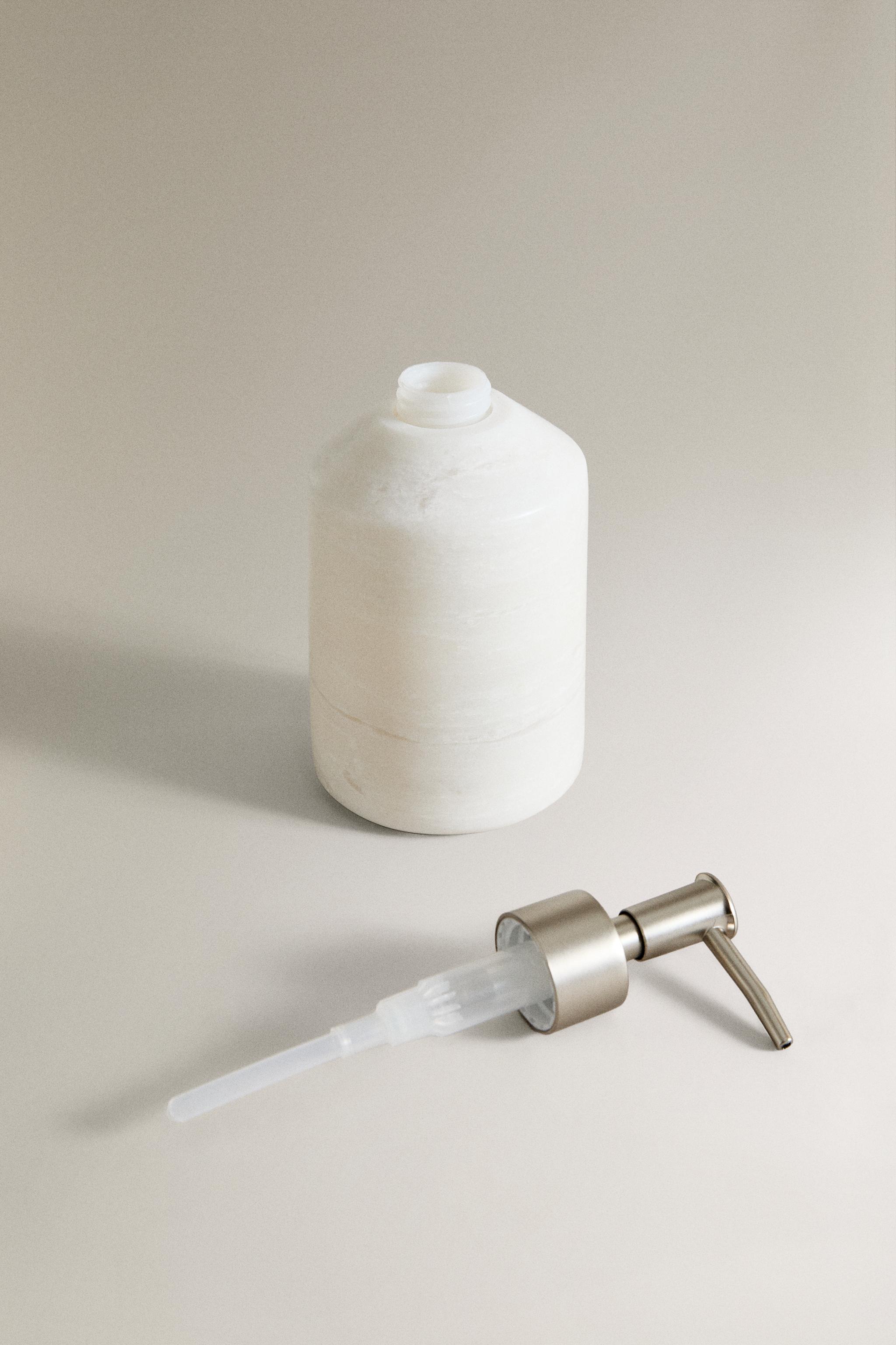 WHITE MARBLE SOAP DISPENSER