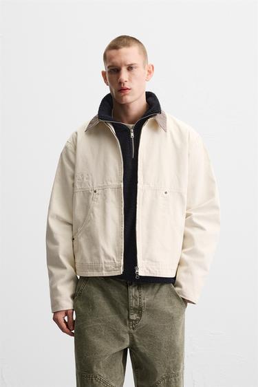 PAINT SPLATTER JACKET - Oyster-white by Zara - Image 1
