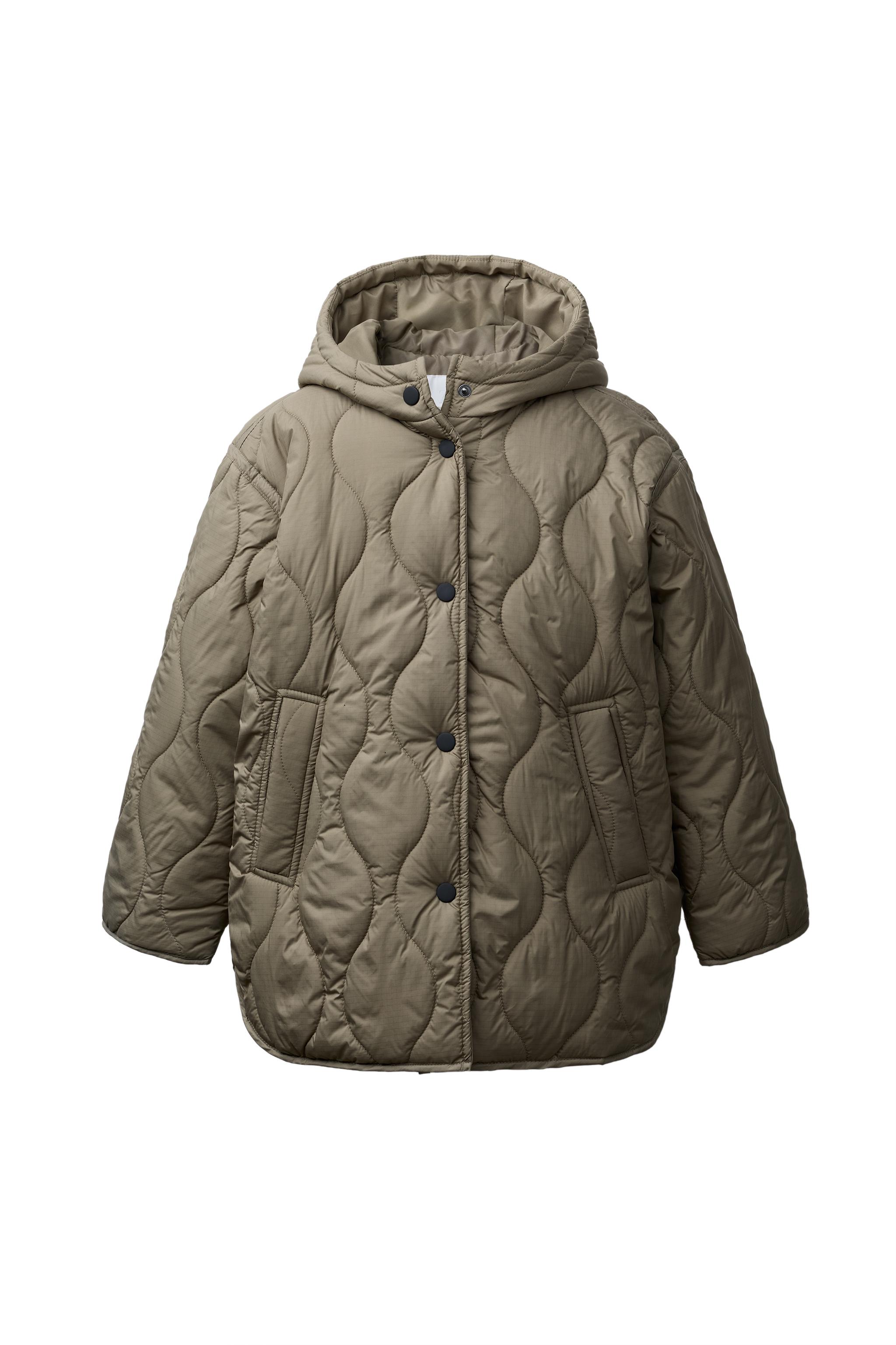 LIGHTWEIGHT LONG PUFFER JACKET - Green | ZARA South Africa