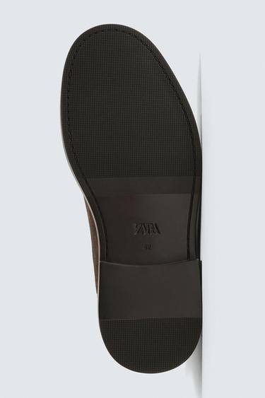 BOTTES CHELSEA EN CUIR - Marron de Zara - Image 6