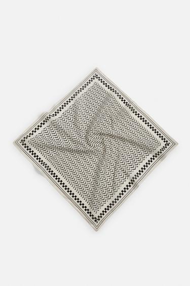 PRINTED BANDANNA - Ecru by Zara
