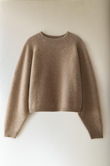 CASHMERE SWEATER - Brown / Taupe by Zara - Image 4