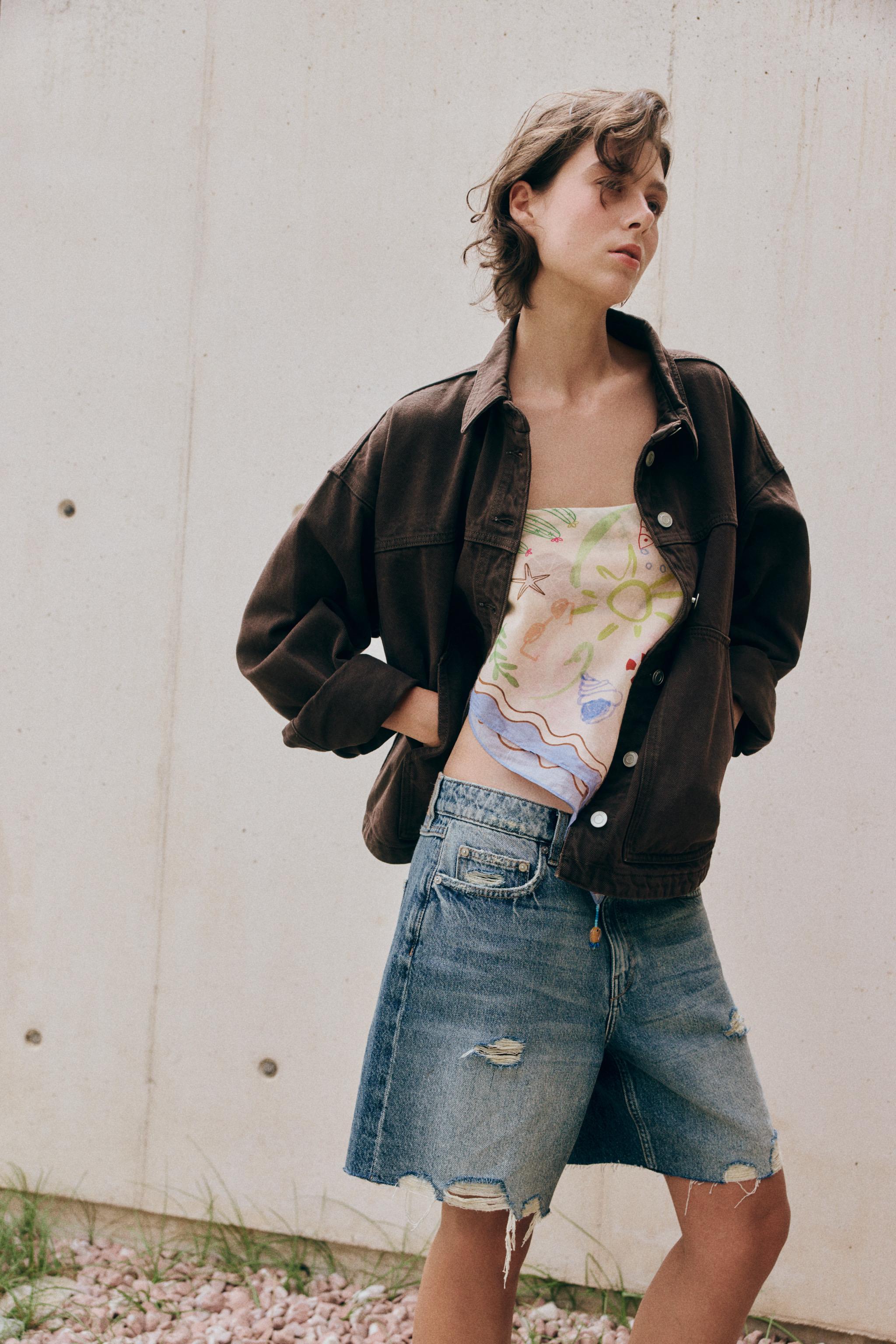 Z1975 DENIM JACKET — Brown