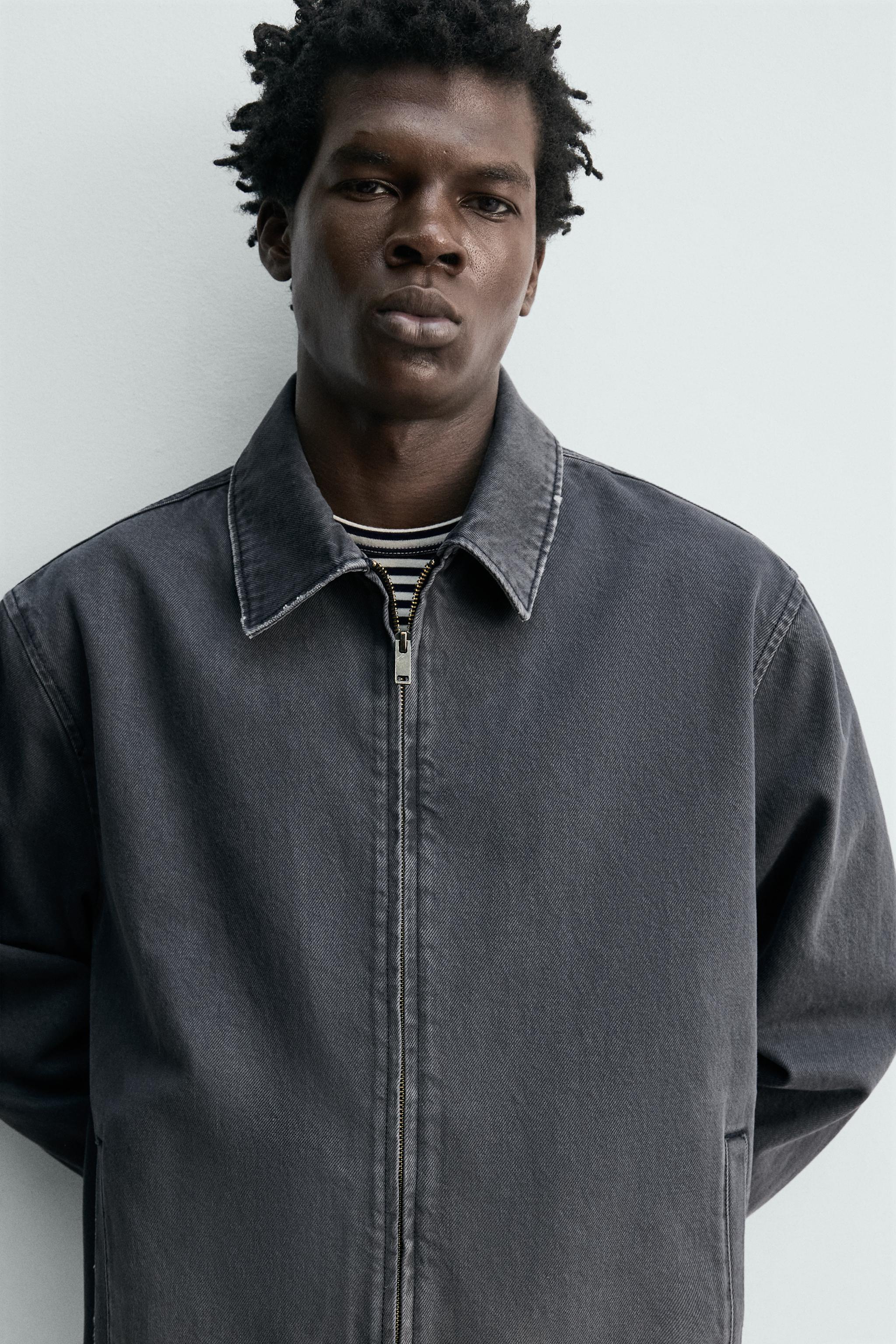 VESTE EN JEAN REGULAR FIT ZIPPÉE