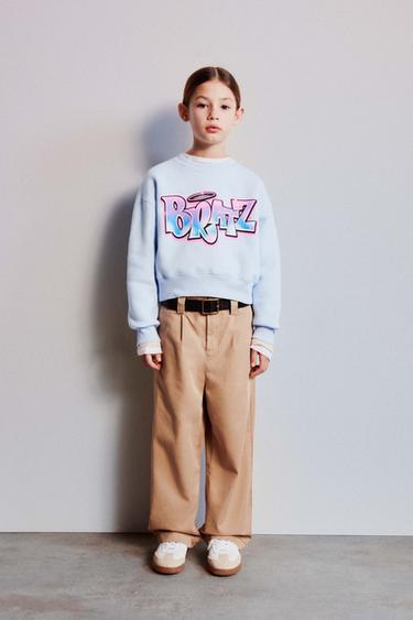 Zara RHINESTONE BRATZ® SWEATSHIRT - Light blue