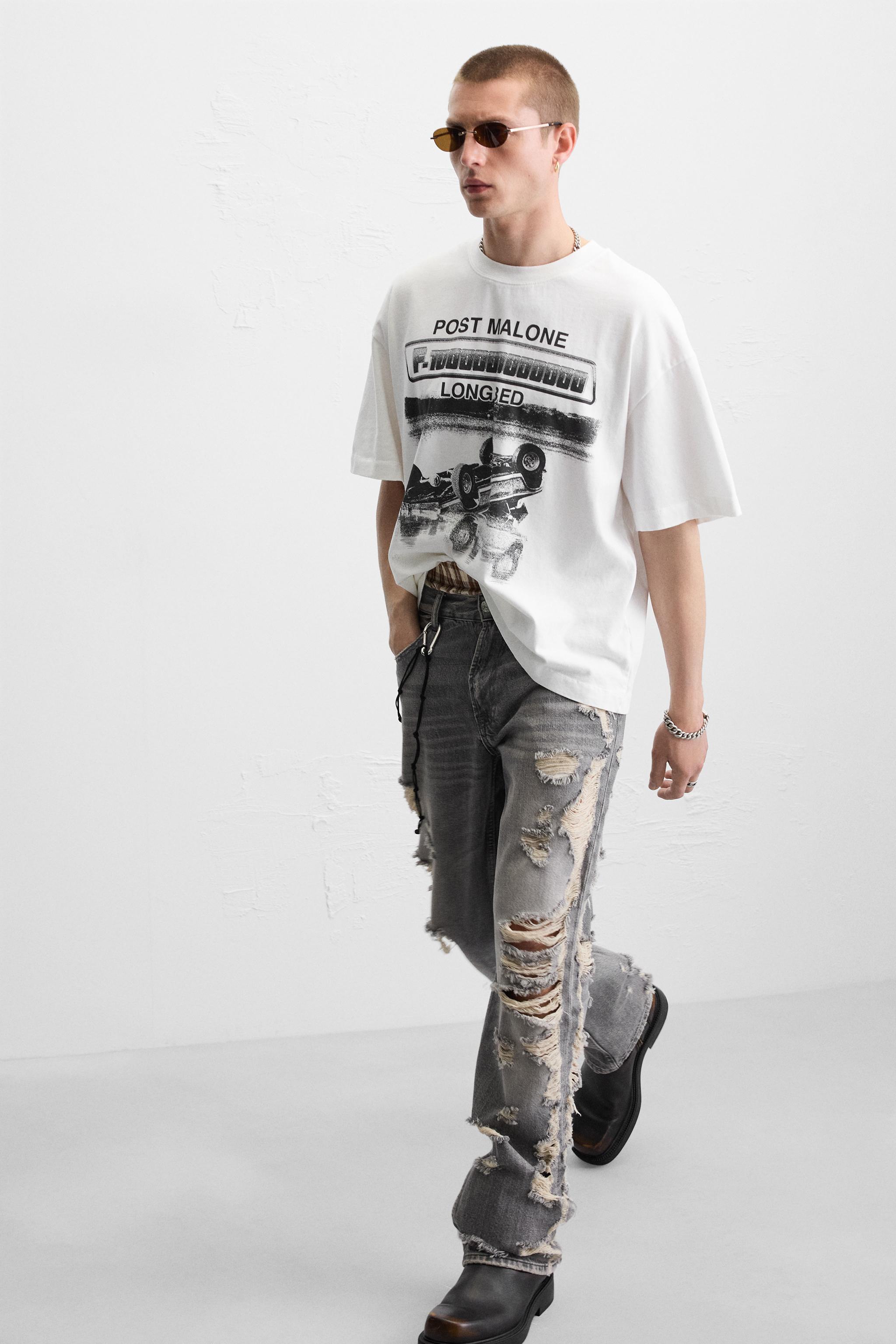 【ZARA】ポスト・マローン グラフィックTシャツ 1277/420/251 org.jpg
