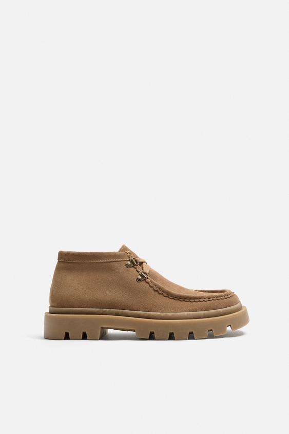 Leather Borcegos Zara Hombre Botas Cuero Zara Seam Detail Hombre