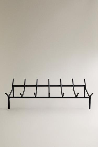 IRON FIREWOOD STAND - Brown by Zara