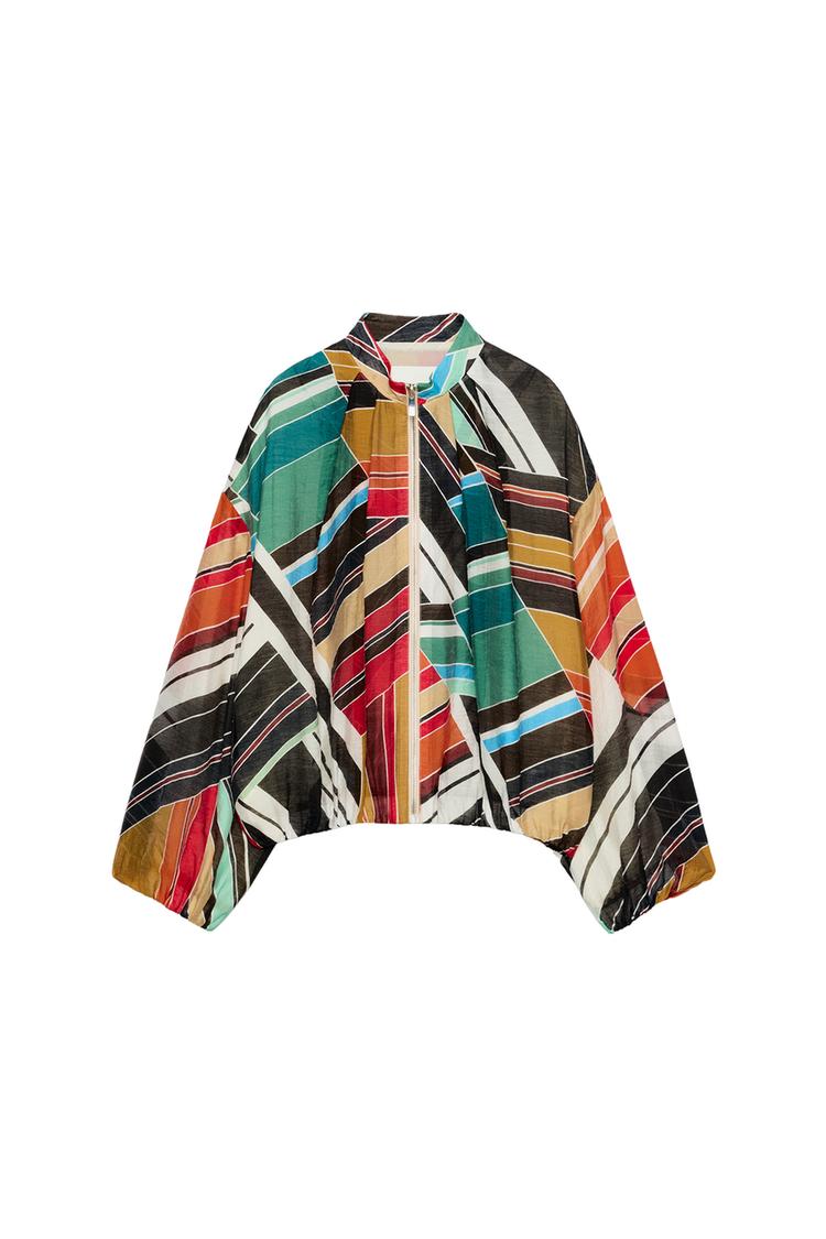 PRINTED BOMBER JACKET