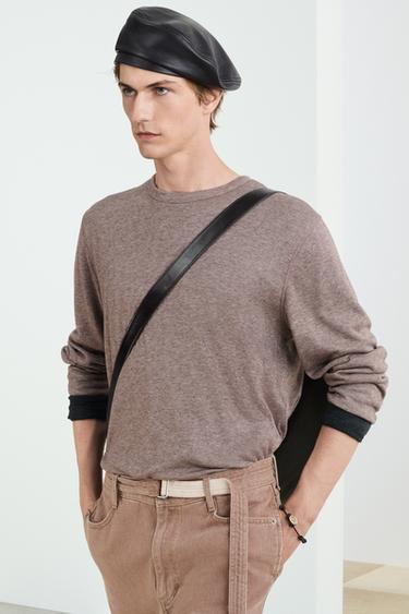 LNG SLV SHRT - Pink marl by Zara