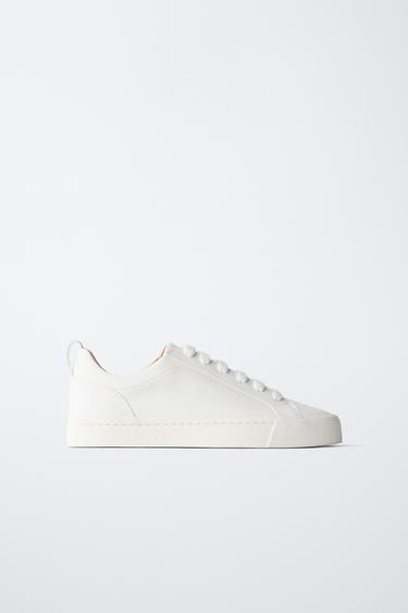 حذاء بامبا MINIMAL - أبيض الخاص بـ Zara