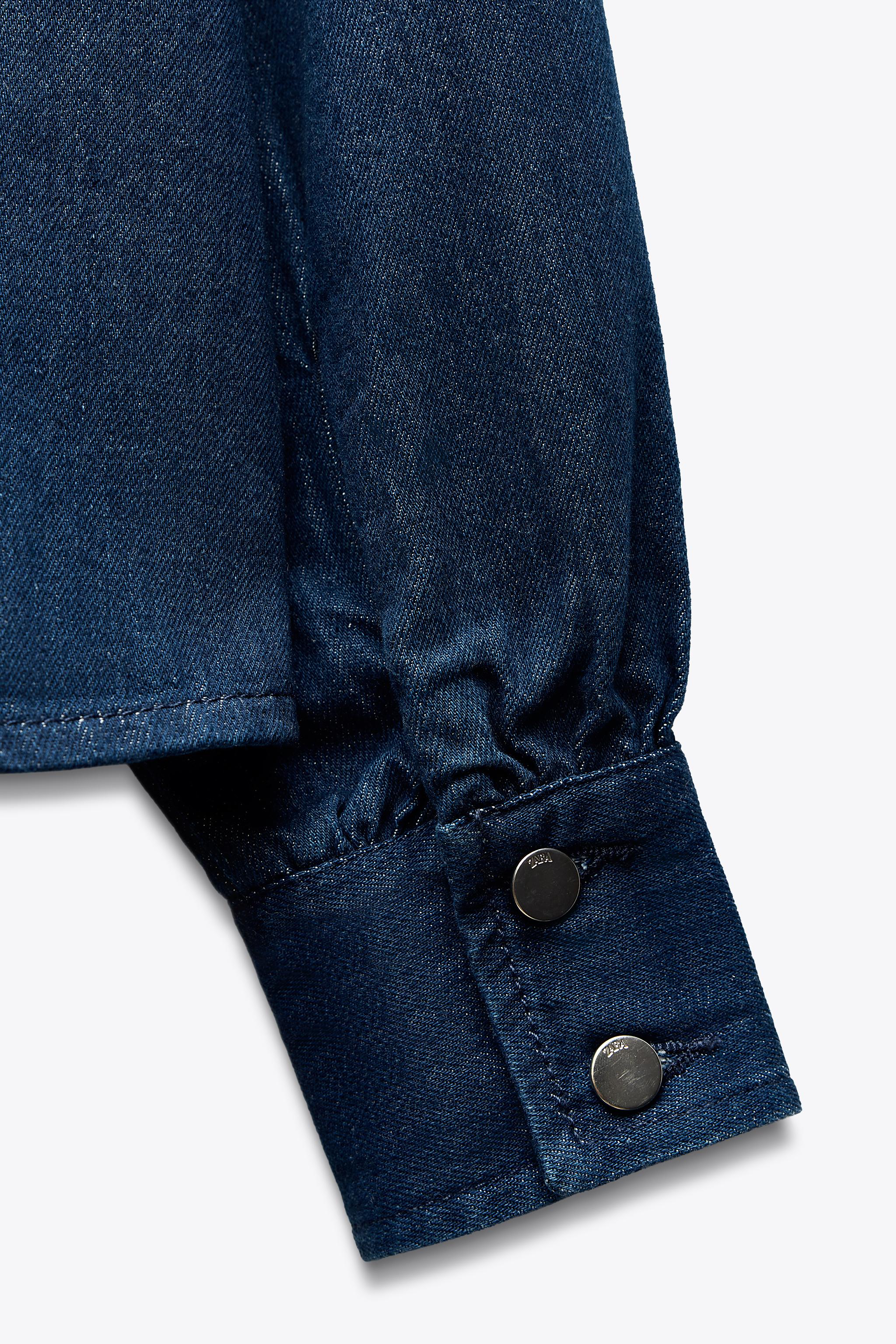 Z1975 デニムリボンシャツ - ブルー | ZARA Japan / 日本