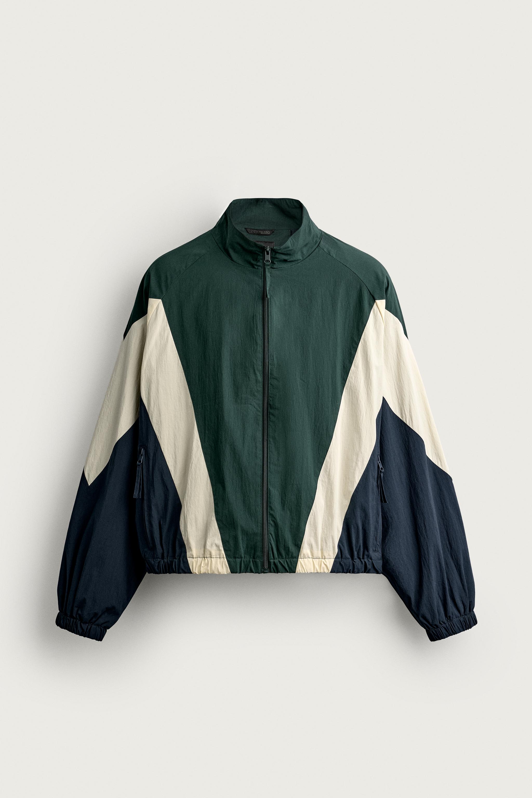 COLORBLOCK TECHNICAL JACKET — Green / Blue
