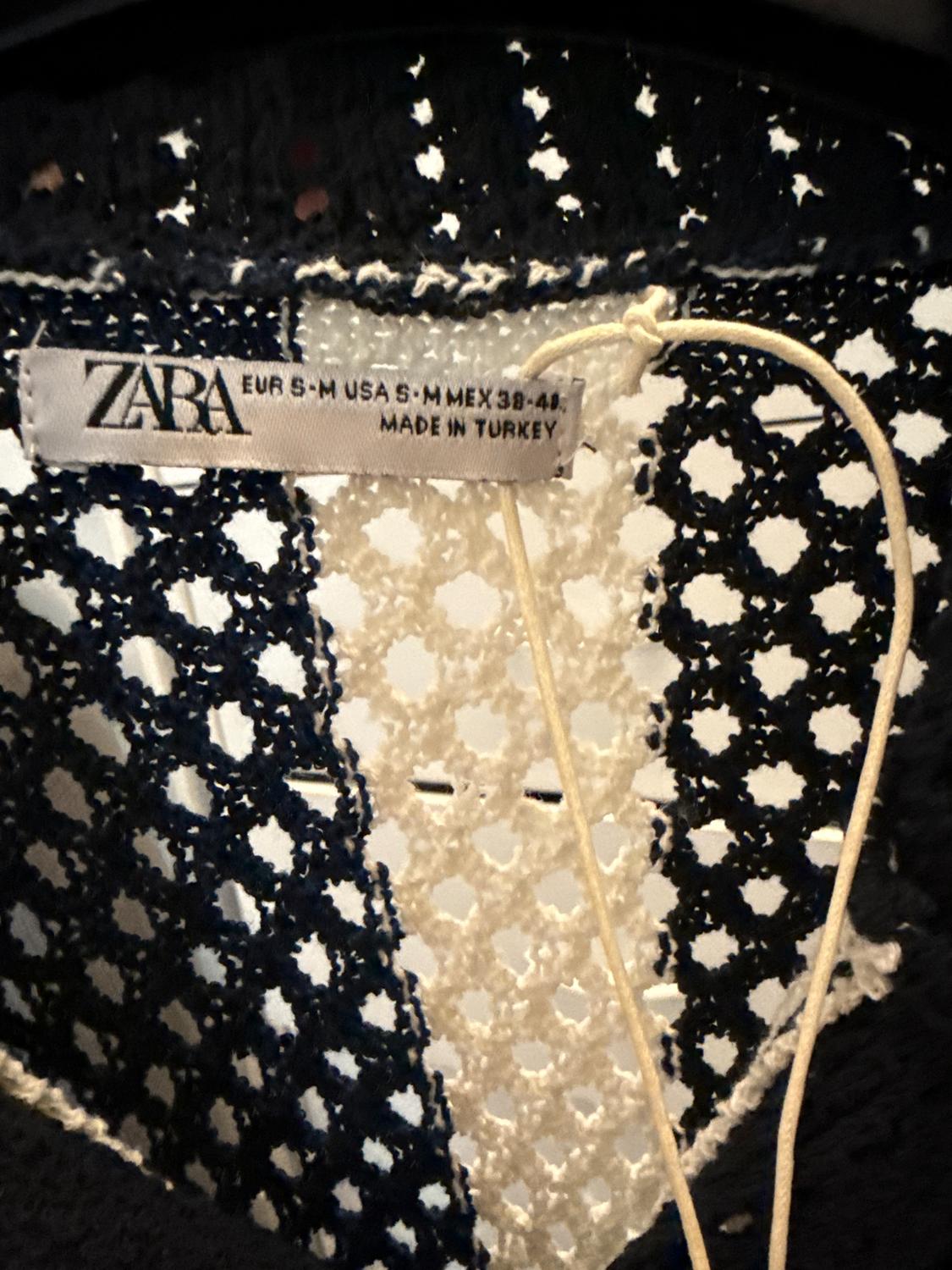 ZARA KNIT CROCHET SHIRT - Image 3