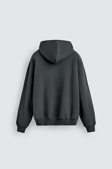 SWEAT À CAPUCHE BASIQUE - Anthracite foncé de Zara - Image 7