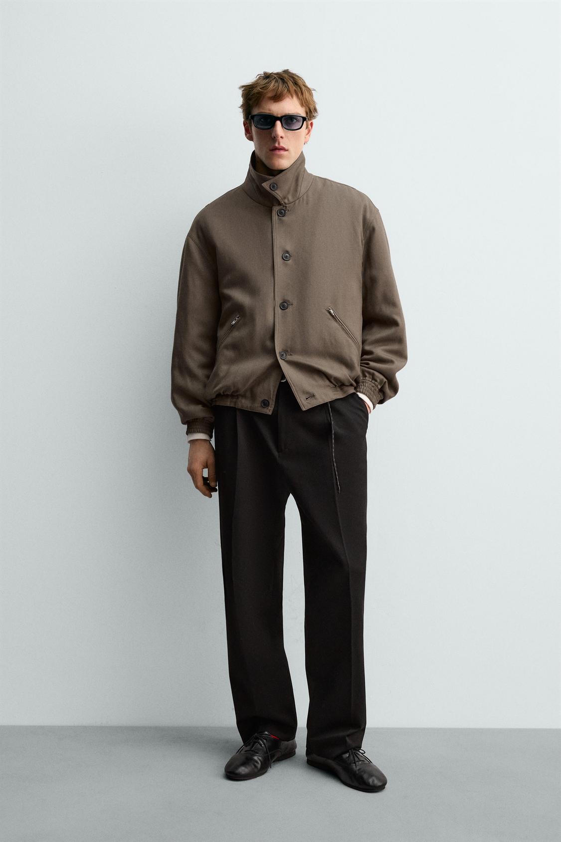 СТЕГАНАЯ КУРТКА AARON LEVINE X ZARA ИЗ 100% ШЕРСТИ