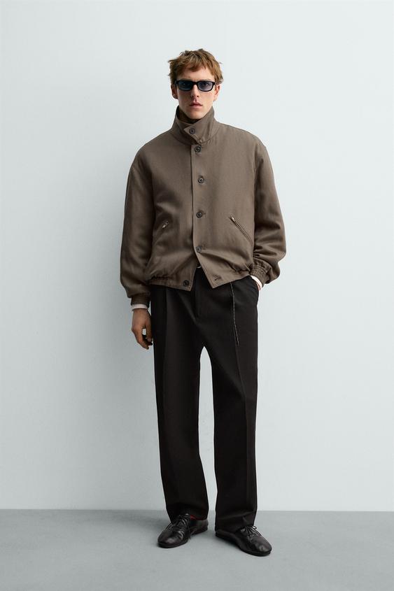 100% WOOL QUILTED AARON LEVINE X ZARA JACKET