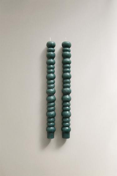 ΣΕΤ ΜΕ ΔΙΑΚΟΣΜΗΤΙΚΑ ΚΕΡΙΑ ΜΕ ΚΥΜΑΤΙΣΤΟ ΣΧΕΔΙΟ (ΣΕΤ ΤΩΝ 2) - Μπλε ανοιχτό του Zara