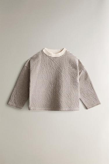 KIDS' STRIPED PYJAMA SET - Chocolate brown by Zara - Image 1