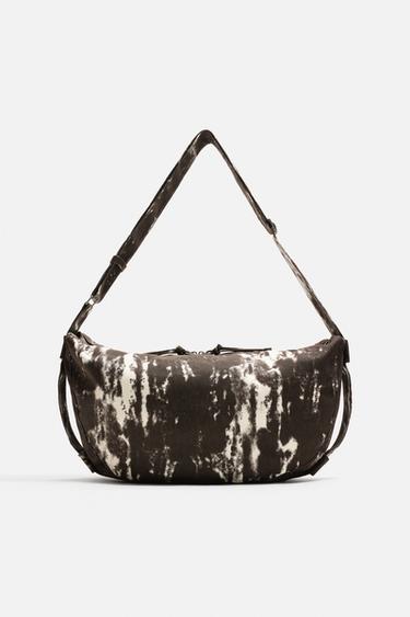 ANIMAL PRINT FABRIC BAG - Brown by Zara