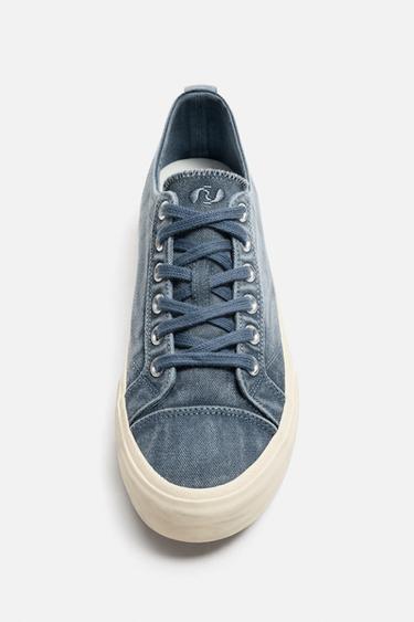 FABRIC TRAINERS - Blue by Zara - Image 2