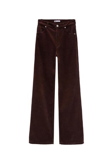 WIDE-LEG CORDUROY TROUSERS