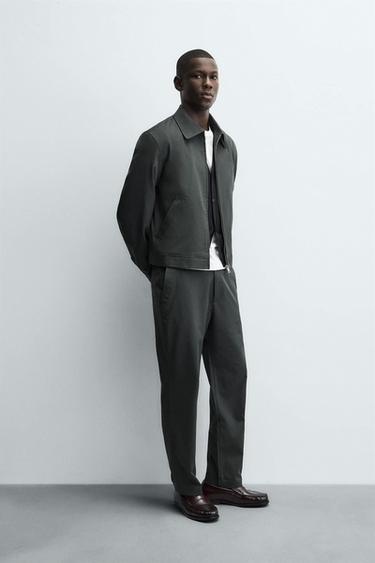 SURCHEMISE REGULAR FIT - Kaki foncé de Zara - Image 3