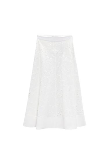 EMBROIDERED CAPE SKIRT