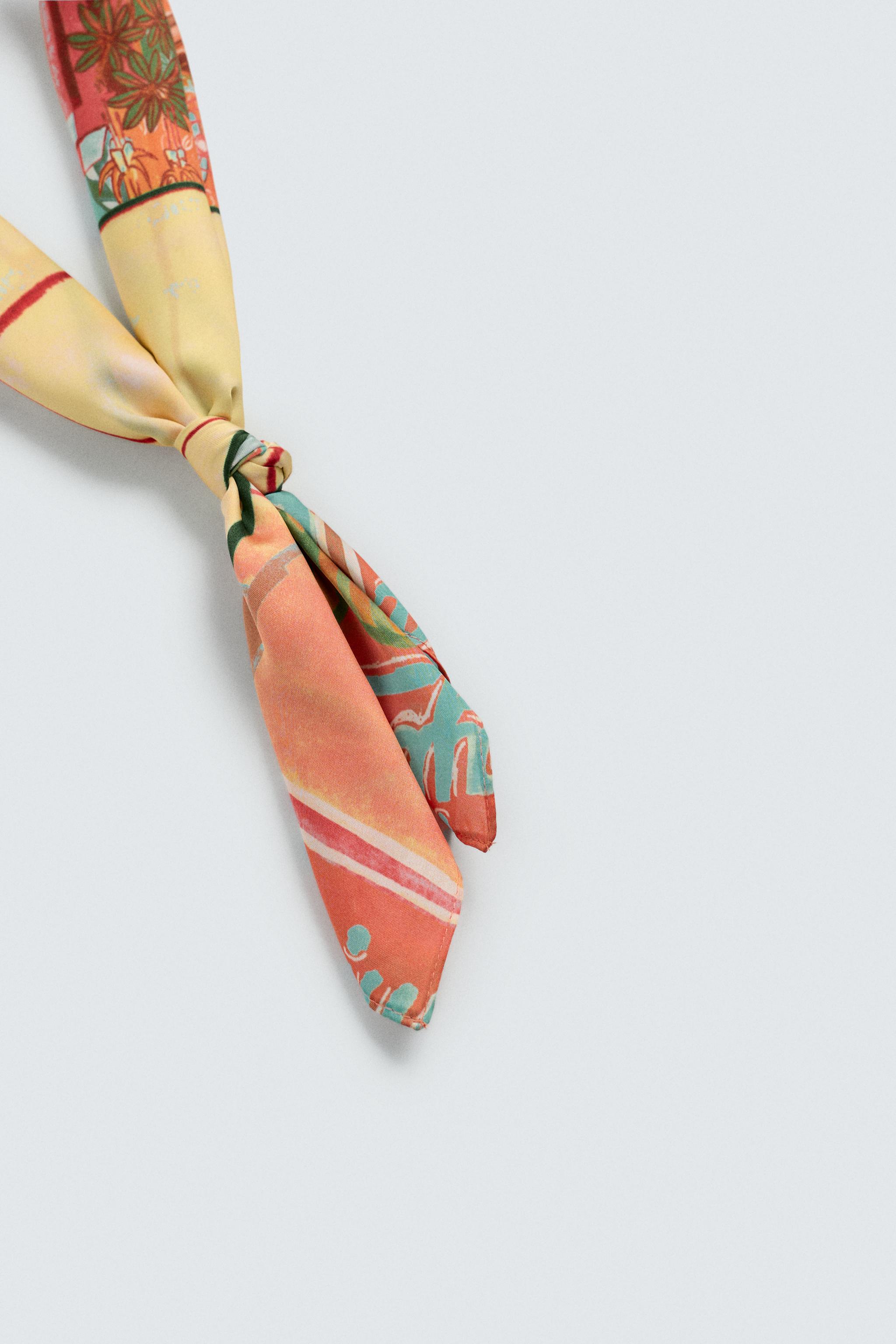 GEOMETRIC PRINT FLOWY BANDANA