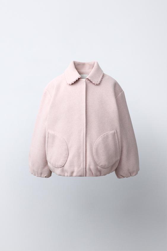RICKRACK BOMBER JACKET - Pink by Zara - Image 0