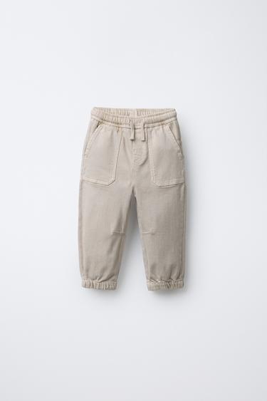CARGO-JOGGINGHOSE AUS TWILL - Perlgrau von Zara