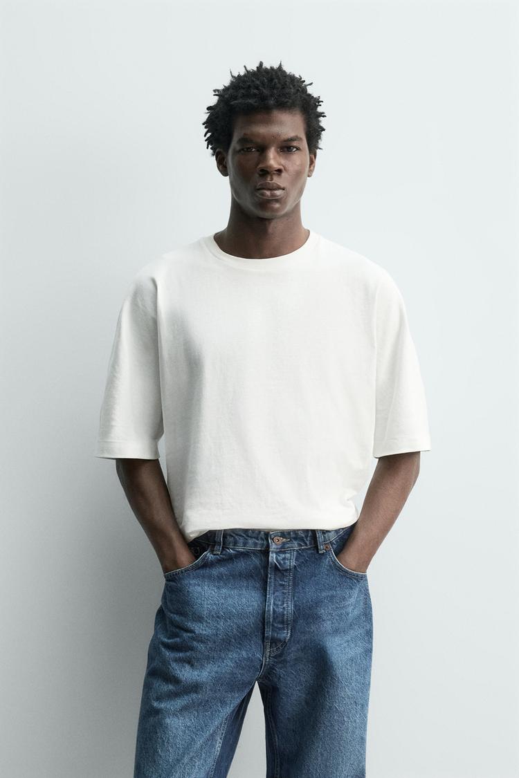 ZARA BOXY FIT HEAVYWEIGHT T-SHIRT
