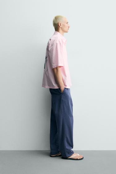 CHEMISE À CARREAUX GRAPHIQUE BIMATIÈRE - Rose / Blanc de Zara - Image 3