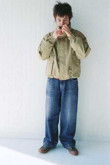 SHORT PARKA WITH POCKETS - Khaki by Zara