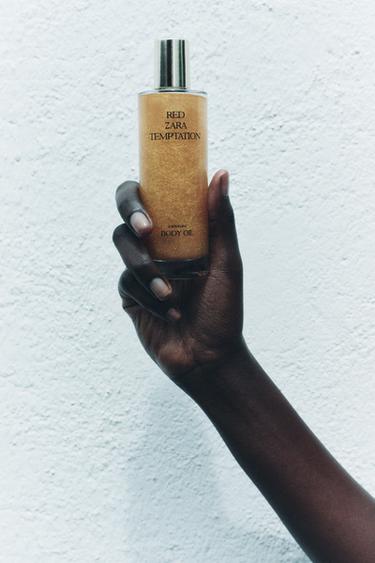 RED TEMPTATION SHIMMERING BODY OIL 100 ML - toblangan charm Zara tomonidan - Tasvir 0