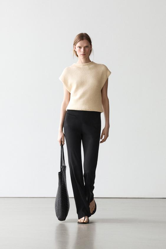 Flared trousers with pocket from Zara - $160