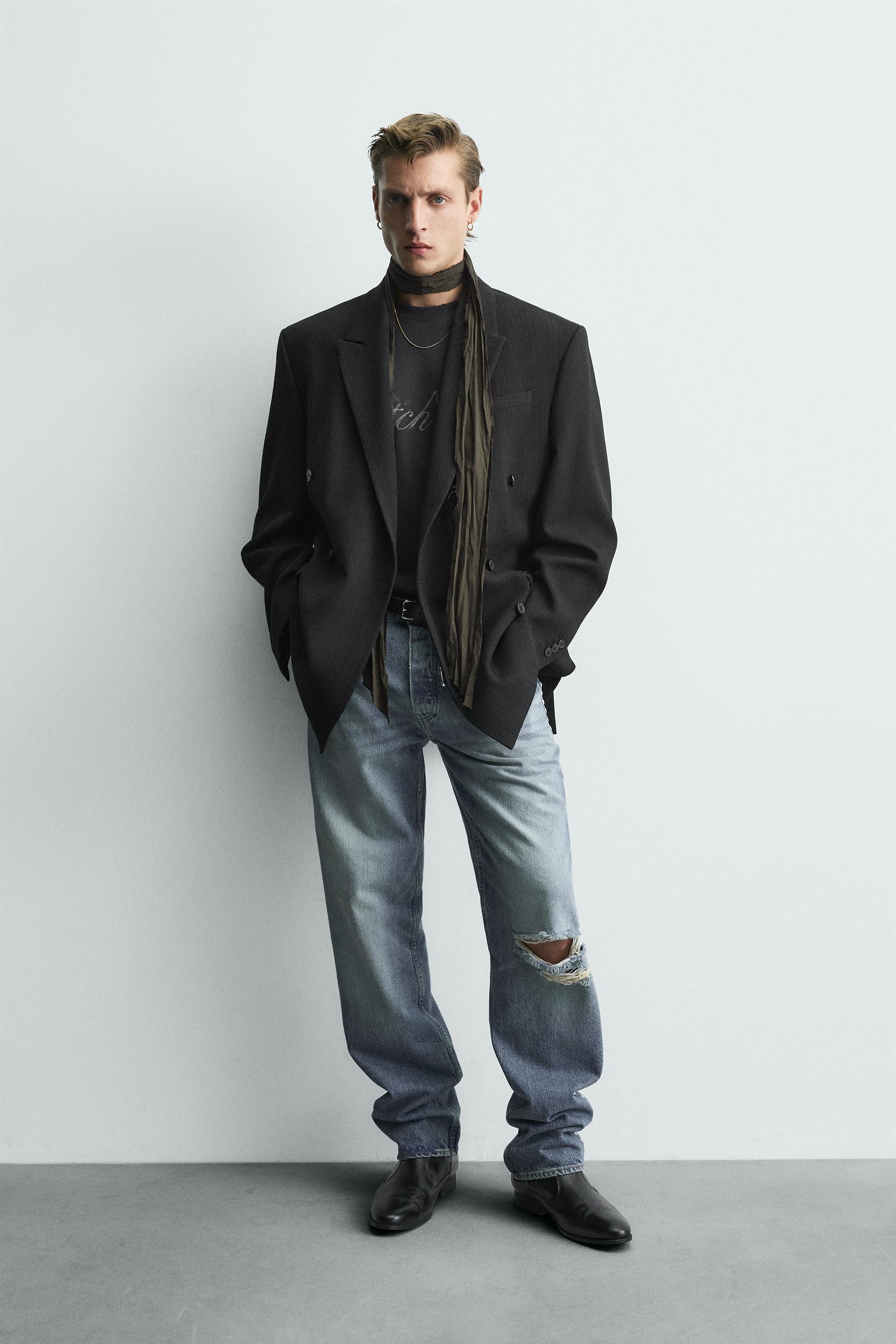 LIMITED EDITION DOUBLE BREASTED PINSTRIPE SUIT BLAZER