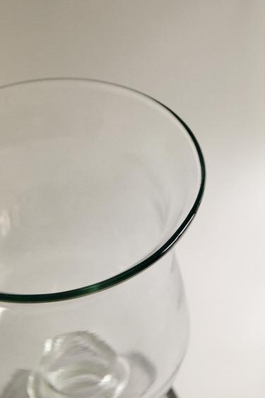 GOBLET GLASS VASE - Greenish by Zara - Image 2