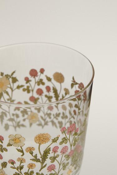 VERRE EN VERRE DÉCALCOMANIE - Vert de Zara - Image 1