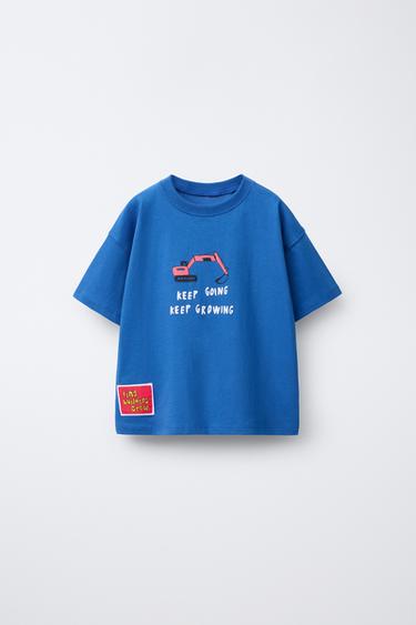 CRANE PRINT T-SHIRT - Bluish by Zara - Image 0