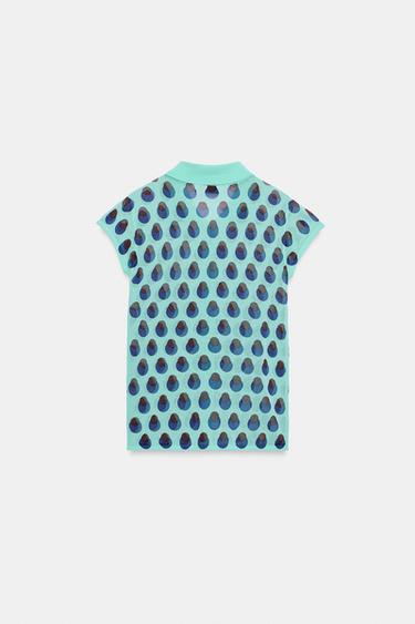 JACQUARD KNIT POLO SHIRT - Light green by Zara - Image 10