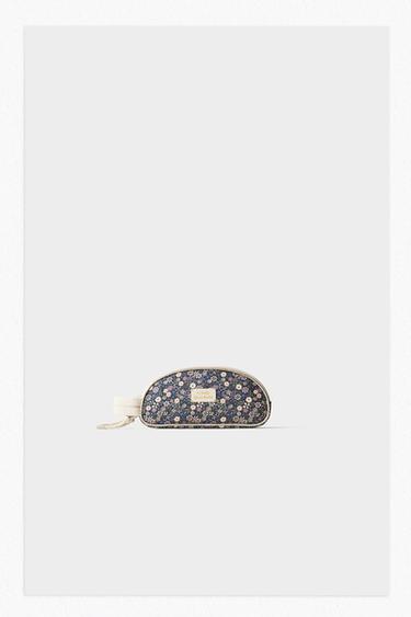 Zara FLORAL SCHOOL PENCIL CASE - Blue