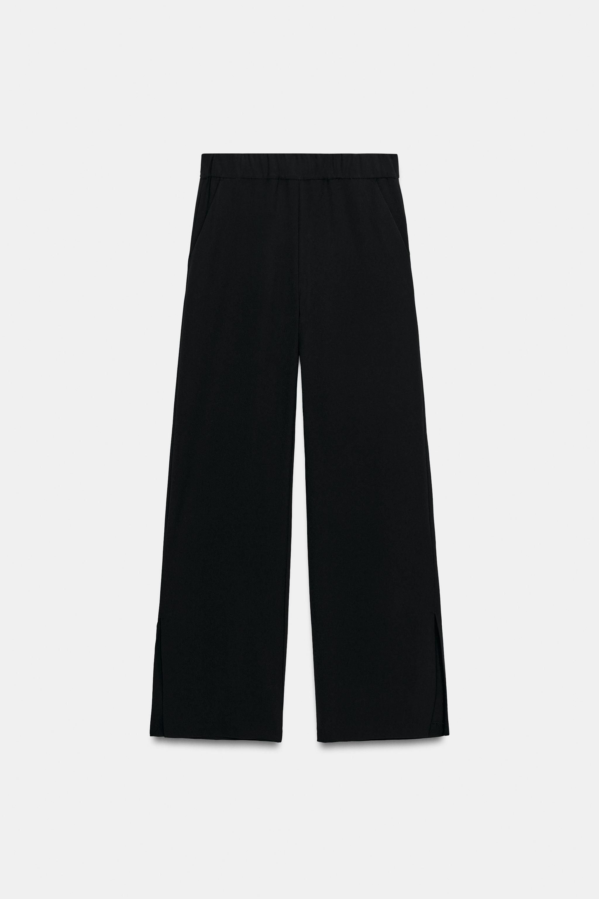 STRIPED PANTS WITH SIDE SLITS